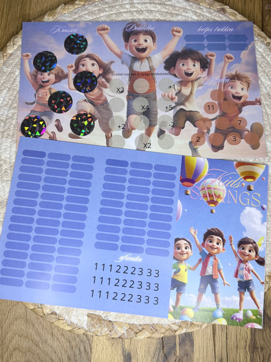 Klapkaarten - Kids Savings