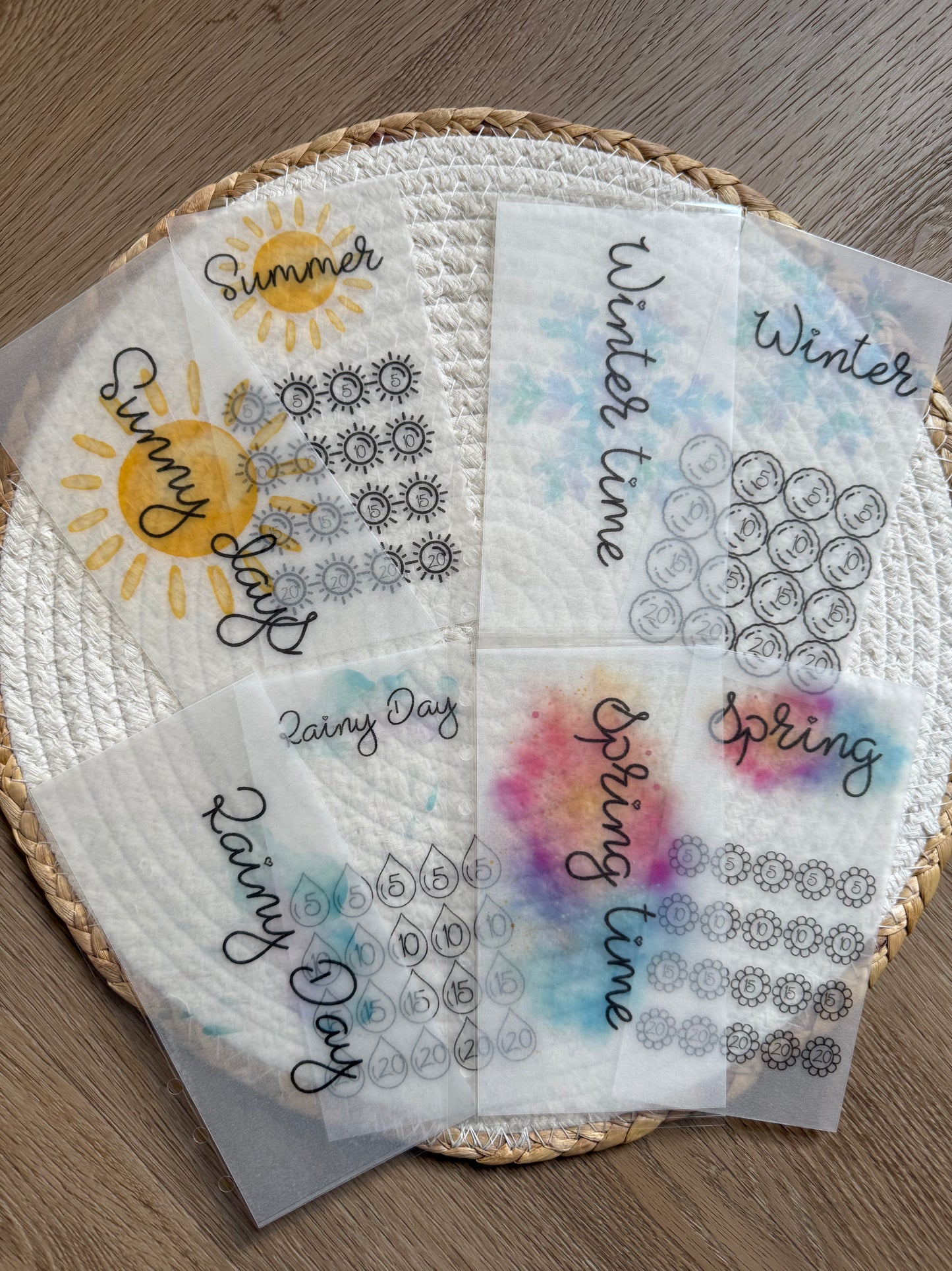 Seizoenschallenge - 4 envelope en dashboards A6