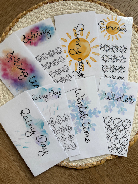 Seizoenschallenge - 4 envelope en dashboards A6