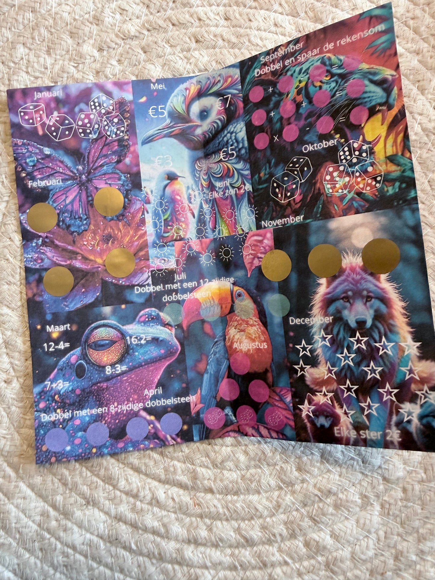 Colourful animals