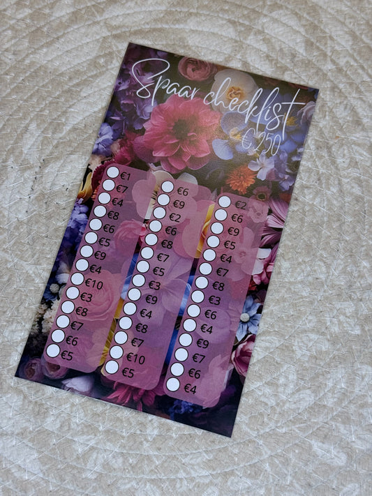 Spaarchecklist