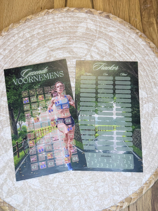 Klapkaart gezonde voornemens